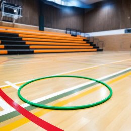 Обруч пластиковый спортивный 60см широкий